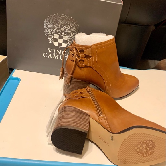 Vince Camuto Russet Mellia Leather Boots - Picture 4 of 5